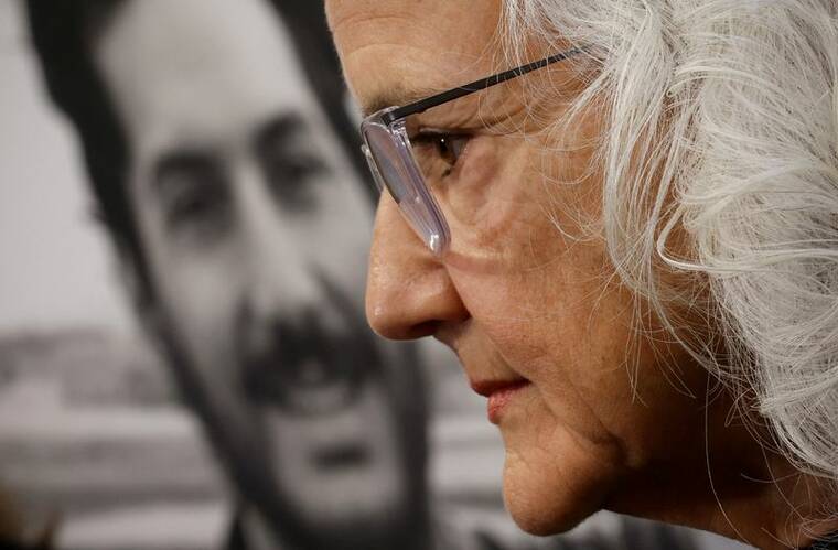 REUTERS/EVELYN HOCKSTEIN / 2023
Debra Tice, mother of journalist Austin Tice who disappeared while reporting in Syria in 2012, holds a news conference at the National Press Club in Washington.
