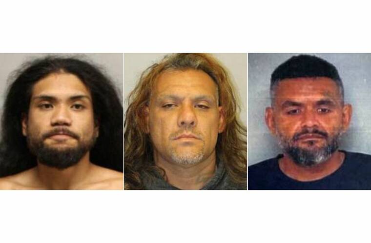 HAWAII POLICE DEPARTMENT
From left: Clyde Loa, Kawai Pomroy and Joseph Fernandez.