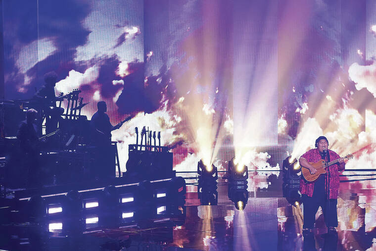 COURTESY ABC
                                Iam Tongi performed in the 2023 season finale of “American Idol,” which also featured special performances by music legends and the other top three contestants.